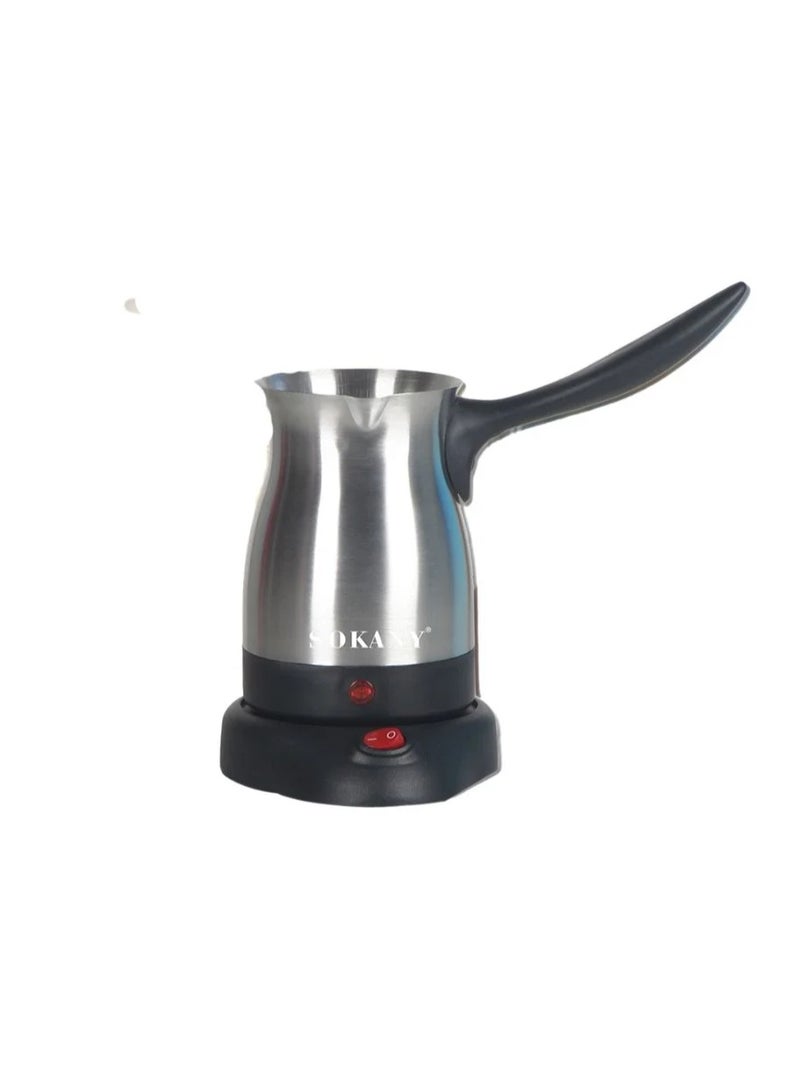 SK-203 Sokany Stainless Steel Coffee Kettle, 800W, 500ml
